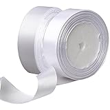 Größe: Sie erhalten 2 Rollen Satin Dekoband, länge 22 M/Rolle, gesamtlänge von 44m und einer Breite von 2,5cm, ausreichend für Ihre alltägliche Dekoration.