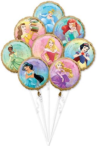 Mayflower Products Anagram Princess Once Upon A Time Foil Balloon Bouquet, Medium, Multicolor (3980801) image 2