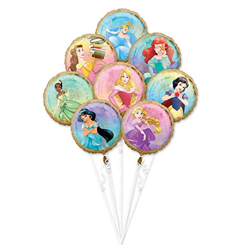 Mayflower Products Anagram Princess Once Upon A Time Foil Balloon Bouquet, Medium, Multicolor (3980801)