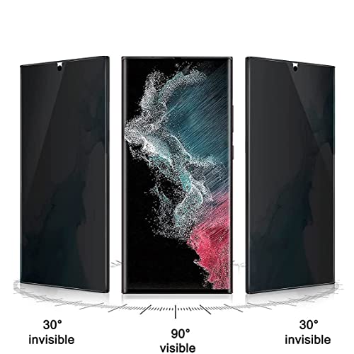 Película De Vidro Temperado Privacidade Danet Para Samsung Galaxy S22 Ultra 5g 3d Film Anti Spy 9h