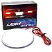 iJDMTOY (1) Red LED Illuminated Emblem Background Lighting Kit For BMW Front Hood or Rear Trunk 3.25-Inch 82mm Roundel Emblem