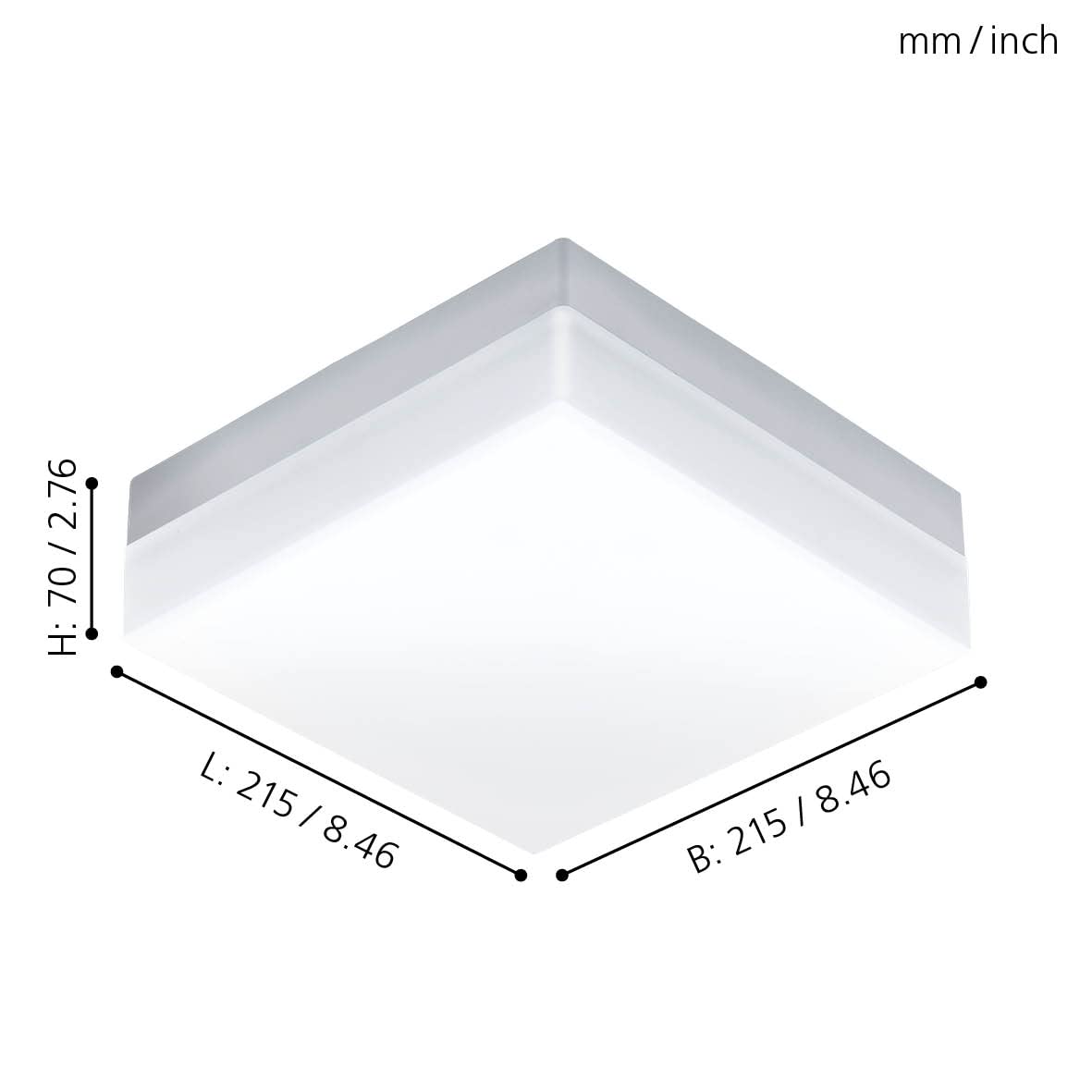 EGLO LED Außen-Deckenlampe Sonella 1 flammige