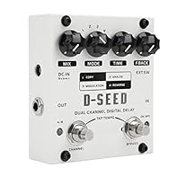 Versatile Delay - This delay effect provides an impressive delay time of 7ms to 000ms, which you can easily adjust using the convenient knob on the panel. Whether you're creating soundscapes or es, this versatility ows you to fine-tune your setups to...