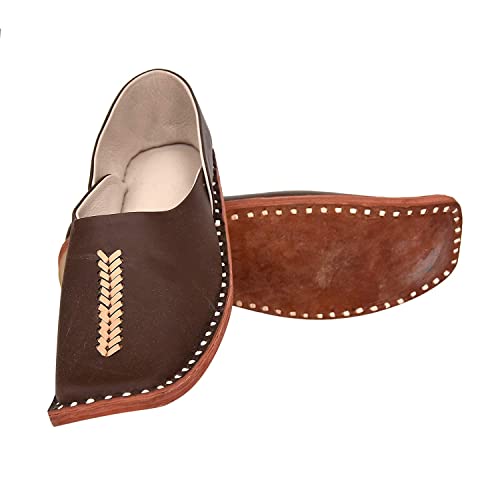 Divyanshu Fashion Men's Ethnic Embroidery Jutis and Mojaris for Fashion|Outdoor|Occasions|Wedding|Party|Evening|Festive|Shoes with Comfort Insole (6-13 UK) DF-Z-9686