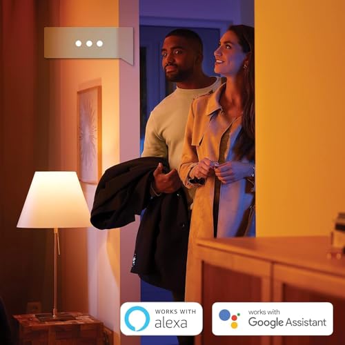 Philips Hue White & Color Ambiance Fugato 1er Spot, schwarz 1x350lm, dimmbar, 16 Mio. Farben, steuerbar via App, kompatibel mit Amazon Alexa (Echo, Echo Dot), neue Generation 4