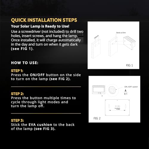Image of Wipro Garnet Motion Sensor Solar Wall Light SW03 | 6 in 1 modes | Color Changing(Warm & Cool White) | Auto ON (Night) & OFF (Day) | IP65 | Outdoor Light for Home, Balcony, Patio, Stairs, Garden | Pk 1