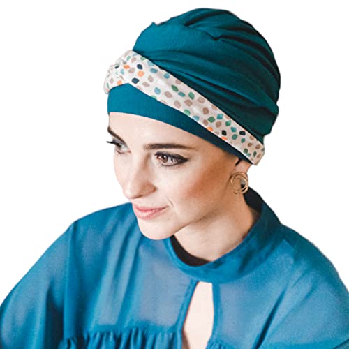Turban perte de cheveux en bambou doux pour alopécie et chimio