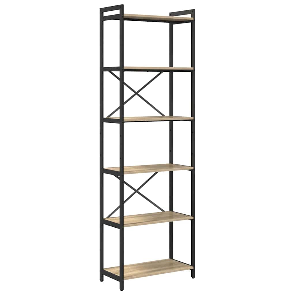 Generisch Bücherregal Sonoma-Eiche 60 x 30 x 189,5 cm Holzwerkstoff,Möbel,Regalsysteme,Bücherregale Bücherschränke-868378