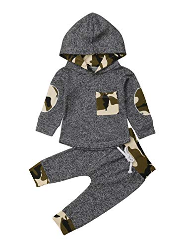 Toddler Infant Baby Boys Dinosaur Long Sleeve Hoodie Tops Sweatsuit Pants Outfit Set (18-24 Months, Style 3)
