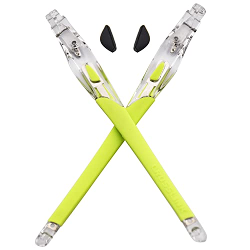 Jambes de rechange vert clair transparentes haute flexibilité pour Oakleys Crosslink