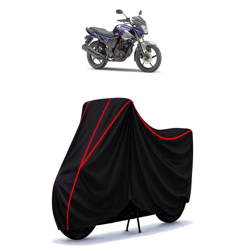 Image of SZ-RR S Water Resistant Bike Cover for All Motorcycles & Scooters | Heavy Duty Premium Taffeta Fabric | UV Protection, Dustproof, Scratchproof | All Weather Two Wheeler Body Cover with Elastic Bottom