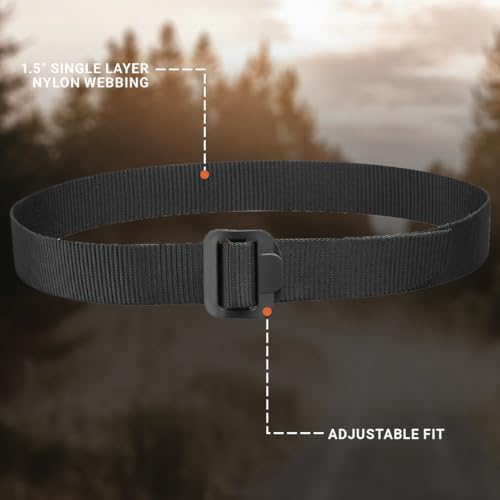 Image of Propper 1.5 inch Nylon Tactical Duty Belt | Plastic Buckle, Duty Gear and Holster Ready Uniform Belt
