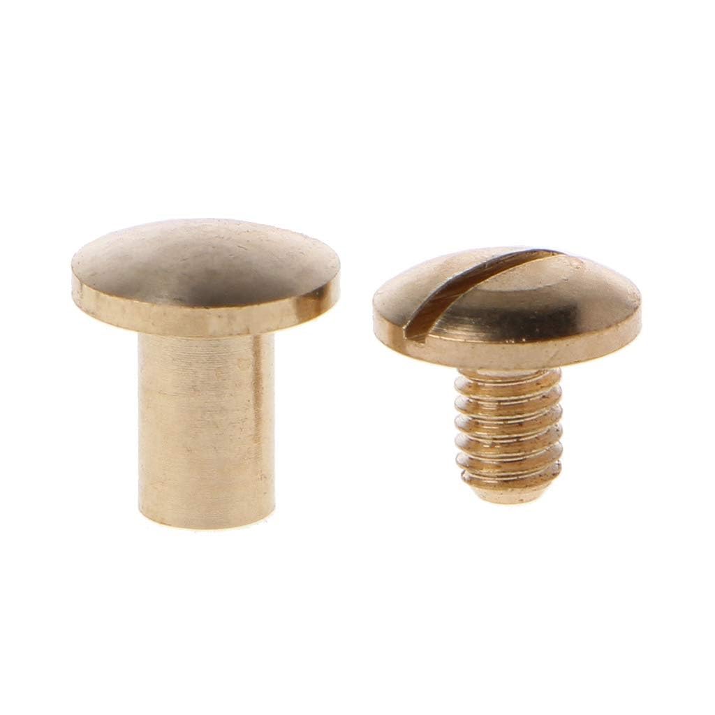 10 Pairs Screws Posts Metal Screws Binding Screw Rivet Button Solid Belt Screw Furniture Hardware Accessories