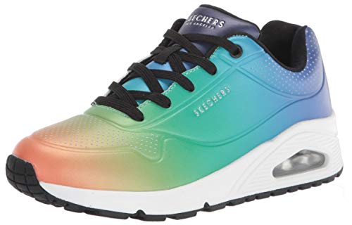 Skechers womens Skechers Street Women's Uno- Spectrum Sneaker, Bkmt, 9.5 US