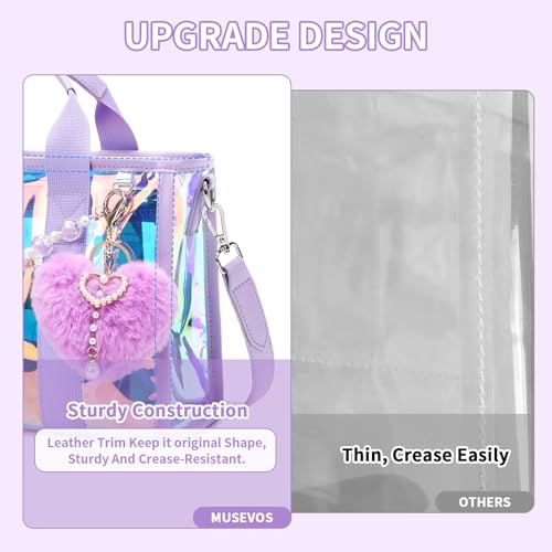 Bolso pequeño iridiscente transparente para mujer miniatura 3