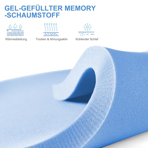 Hiimgo 140 x 200 cm Matratze 18 cm Höhe | 7-Zonen Kaltschaummatratze | Härtegrad 3 & 4 (H3 & H4) |...