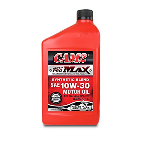 CAM2 80565-41412-12PK Super Pro Max 10W-30 Synthetic Blend Motor Oil - 1 Quart, (Pack of 12)