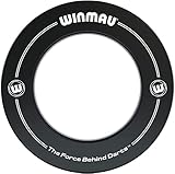 WINMAU Dartboard Surround Dart-Auffangring Dart-Catchring schwarz PRINTED