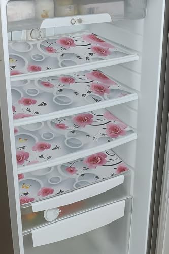 Image of THE LION'S SHARE Multipurpose Refrigerator Sheet | Drawer Mat | Water Proof PVC Material | Fridge Mats (Multi Colour -Pack of 03) -TLS-06