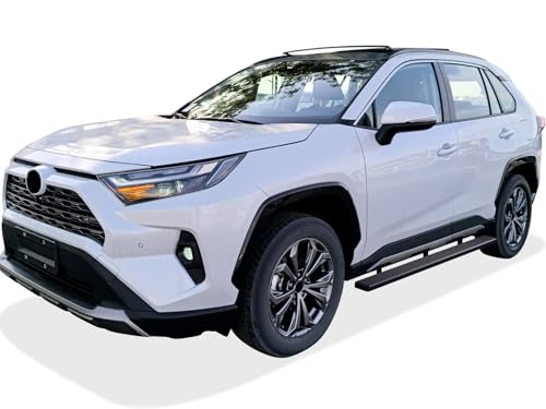 Estribos laterales de acero negro para Toyota RAV4 2019-2025 miniatura 6