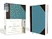 NIV, Journal the Word Bible, Leathersoft, Brown/Blue, Red Letter Edition, Comfort Print: Reflect, Take Notes, or Create Art Next to Your Favorite Verses