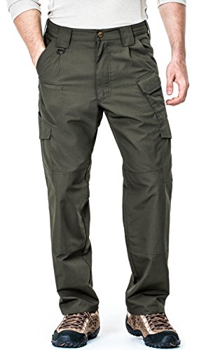 CLSL CQ-TLP103-GRN_38W/32L CQR Men's Tactical Pants Lightweight Assault Cargo TLP-103