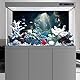 MIRRORANG 91x41cm Aquarium Hintergrund Berg Steine Höhle Aquarium Hintergrund Fluss Bett & See Fisch Tank Hintergrund Vinyl Hintergrund