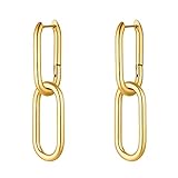 Heideman Ohrringe Adile Damen aus Edelstahl gold farbend poliert Ohrstecker hängend für Frauen