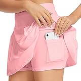 SKORTS ATLÉTICOS VERSÁTILES: la elección perfecta para tenis, golf, bádminton, baile, carrera, ciclismo, entrenamiento, entrenamiento en el gimnasio, animadora y ropa casual diaria. También figura favorecedor y útil para todas las estaciones y varias ocasiones.