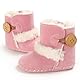 EDOTON Schneestiefel Baby Mädchen Weiche Sohlen Krippe Schuhe Kleinkind Stiefel Niedlich Winterschuhe (0-6 Monate, Rosa)