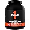 Rule 1 Proteins R1 Protein Whey Isolate - with 25g Protein & 6g BCAA Exclusively from Isolated & Hydrolyzed Sources for Workout Recovery (5 Pounds, Strawberries & Creme)