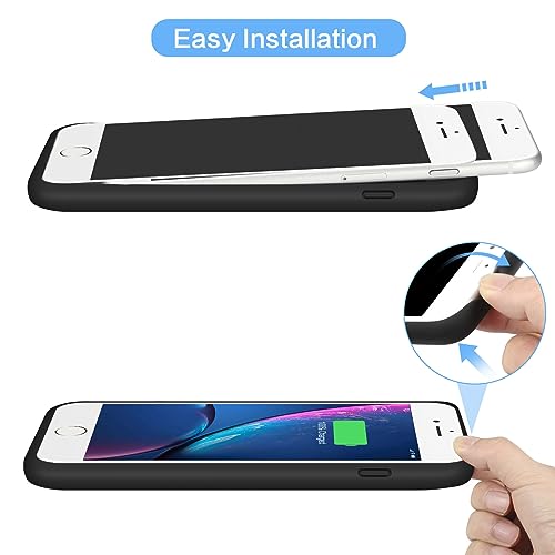 Trswyop KZ-02 Battery Case For Iphone 6S Plus/6 Plus/7 Plus/8 Plus,8500Mah Portable Charging Case External Battery Pack For Iphone 6S Plus/6 Plus/7 Plus/8 Plus Rechargeable Charger Case (5.5 Inch) Black thumb #7