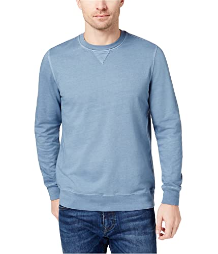 Club Room Mens LS Sweatshirt, Blue, Medium