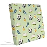 Edwiinsa Football Indoor/Outdoor Seat Cushions Cover, Gold Medal Soccer Sports...