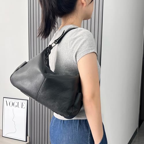 Genuine Leather Messenger Hobo Bags Crossbody Handbag for Women Shoulder Bag with Adjustable Straps2