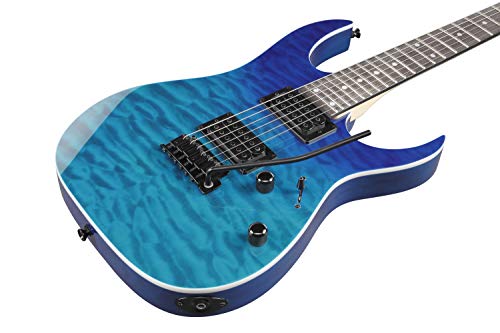 Ibanez GRG120QAASP-BGD GIO Series Guitare électrique avec matériel noir dégradé bleu - Les Beatles, Paul McCartney, John Lennon, RIngo Starr, George Harrison Ibanez GRG120QAASP-BGD GIO Series Guitare électrique avec matériel noir dégradé bleu – Image 6