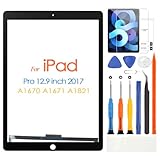 ARSSLY for iPad Pro 12.9 2017 Touch Screen Replacement for iPad Pro 12.9 2nd Gen Digitizer A1670 Touchscreen Replacement A1671 A1821 (No LCD Display,Black)