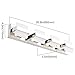 SOLFART 4 Lights Chrome Bathroom Light Fixtures Modern LED Bathroom Light Vanity Lights Over Mirror 27 inch White Light Dimmable