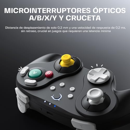 Image of NYXI Warrior Wireless Switch Controller for Switch /NGC /Wii /PC | Retro NGC Style, Hall Effect Joystick, Hall Effect Trigger, Micro Mechanical Switch Button, HD Rumble,Replaceable Back Button