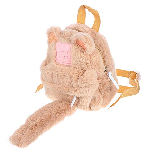 Mochila de pelúcia para bebês Valicclud com desenho animado e bolsa de armazenamento para estudantes