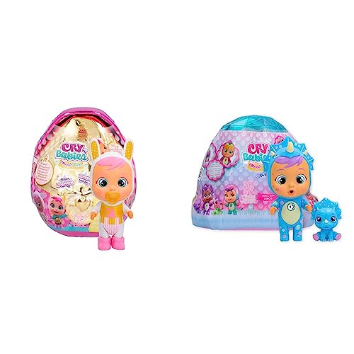 BEBÉS LLORONES LÁGRIMAS MÁGICAS Casita Música (Music Edition) Mini bebé llorón Sorpresa Coleccionable con 8 Accesorios - Muñeca para niñas +3 Años,88139 & Icy World Dinos