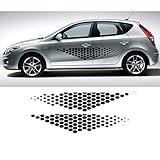 Auto Seitenstreifen Seitenaufkleber Aufkleber Grafiken,Für Hyundai i30 N LINE Styling Autotür Seitendekor Aufkleber Geometrie Grafiken Auto Body Zubehör