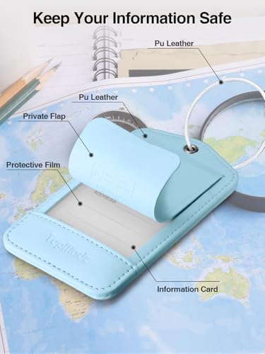 Image of TopMade Luggage Tags, Works with Apple Find My, Smart Suitcase Tag Tracker