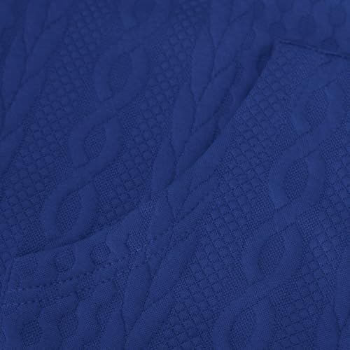 Women's Zip Up Cable Knit Sweater Long Sleeve Open Front Cardigan Warm Cardigan with Pockets Outwear Coats4