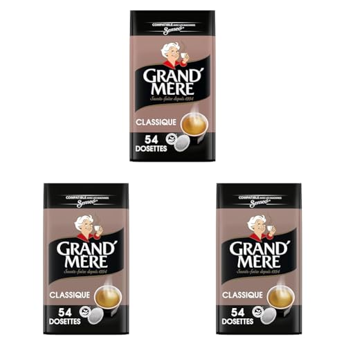 Grand Mère Café 54 Dosettes Classique compatibles Senseo® (Lot de 3)