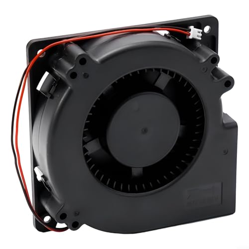 Ventilador centrífugo, 120 x 120 x 32 mm CC 12 V 24 V ventilador de refrigeración para gabinete de servidor y refrigerador RV (12 V)