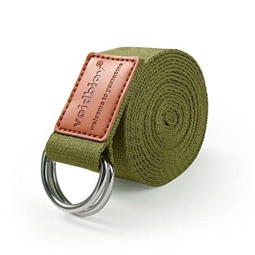 Correa de estiramiento de Yoga 1.85-2.5M，de cordones con hebilla de anillo en D de algodón natural, fija la postura para mejorar la flexibilidad del cuerpo y ayudar al estiramiento muscular