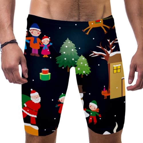 Traje de baño para hombre estilo reno de Navidad para regalar
