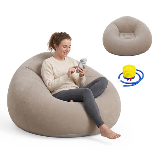 RANJIMA Puf hinchable de PVC para adultos