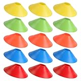 BESPORTBLE 15pcs Football Cones for Soccer Training Agility Drills Soccer Practice Cones for Sports Training Playing Field Equipment